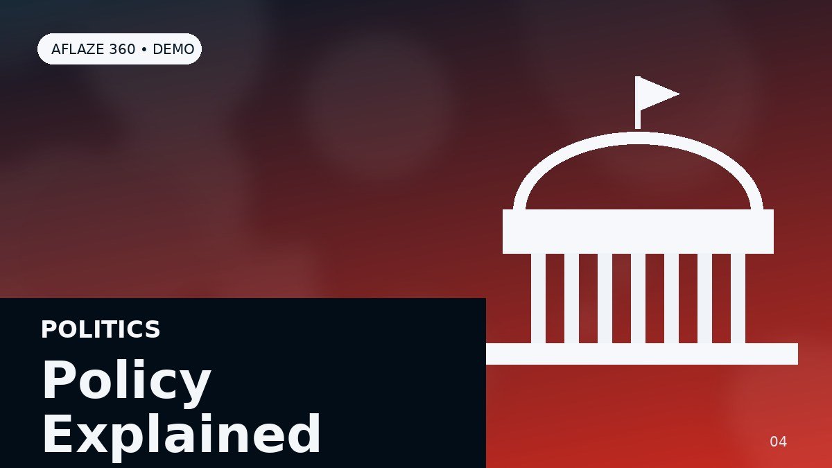 Aflaze 360 demo image for Explainer: How a Federal Bill Moves From Debate to Law