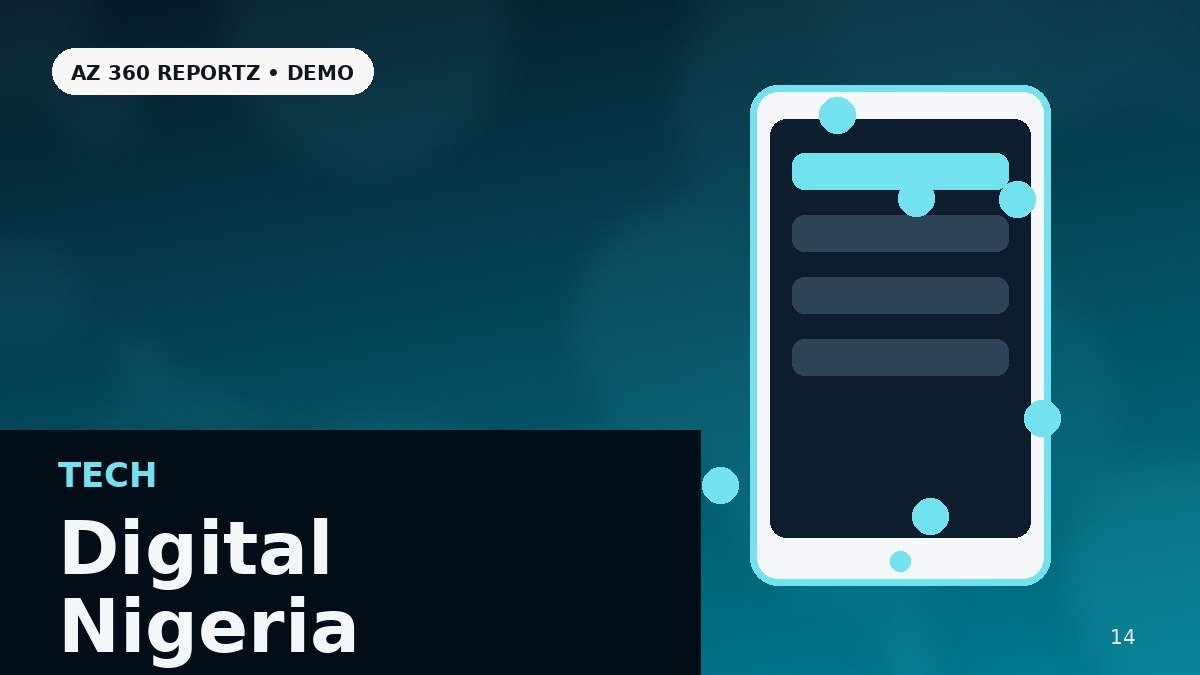 AZ 360 REPORTZ demo image for How Nigerian Startups Are Designing Products for Unreliable Connectivity